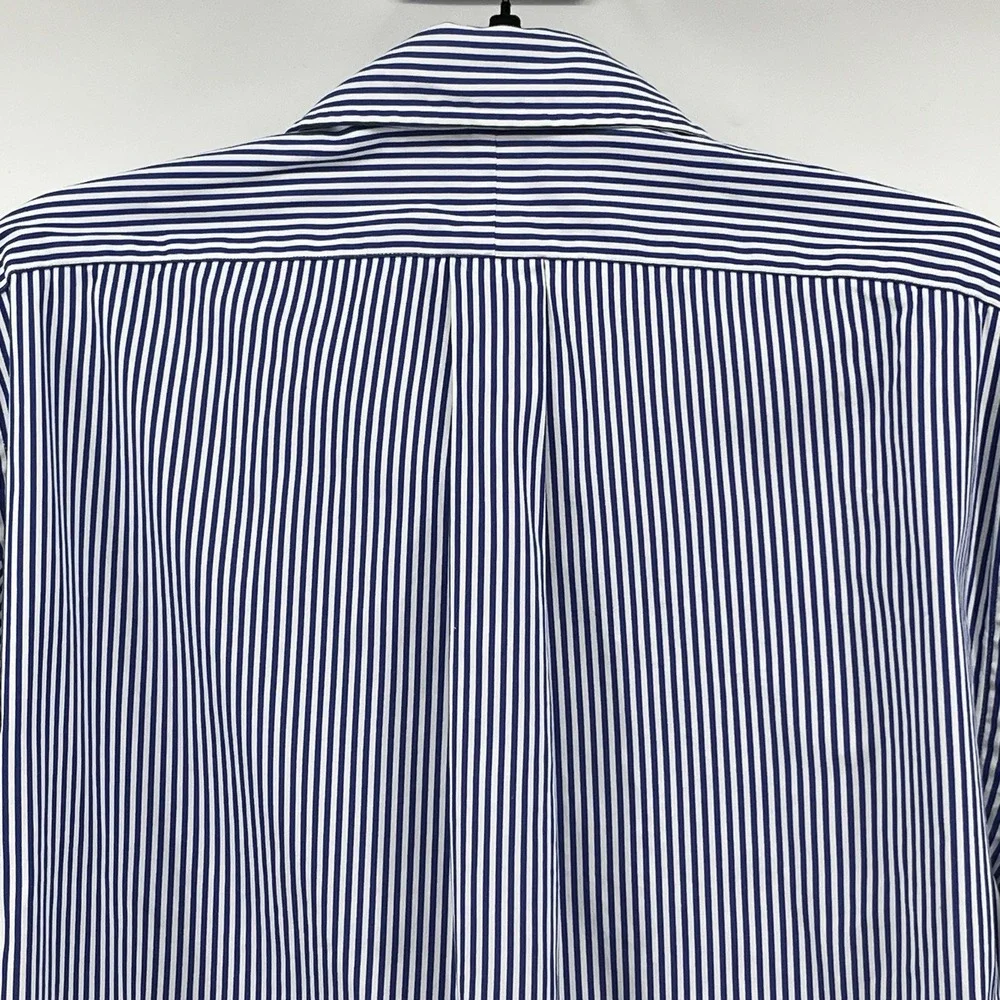 Ralph Lauren Men's Shirt Size XL Blue/White Striped Button Up Long Sleeve - Picture 6 of 10